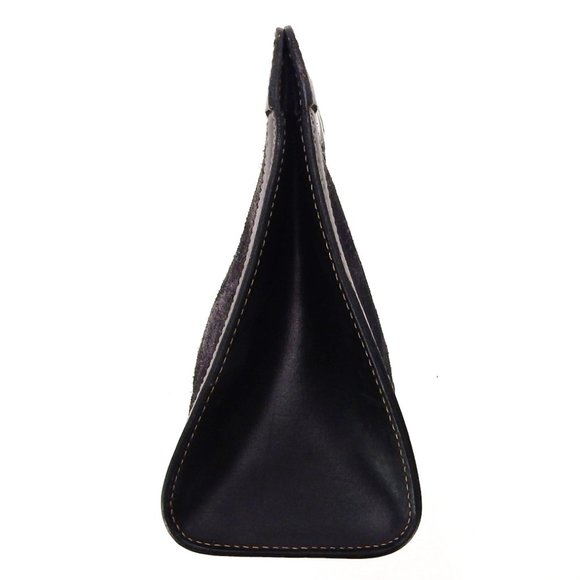 Vintage GUCCI Web Suede Leather Cosmetics Toiletry Bag Italy - Picture 2 of 8